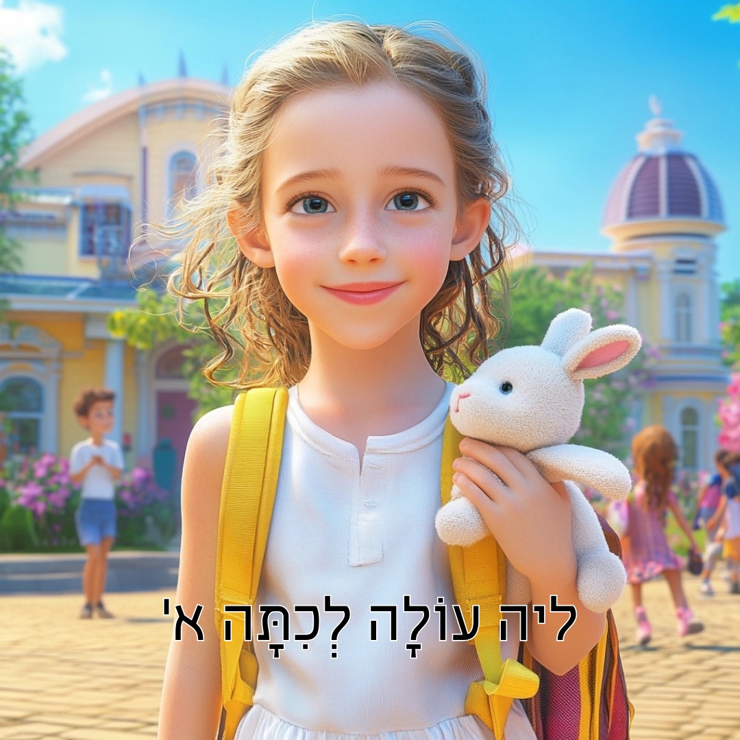 ספר ילדים מותאם אישית בנושא עלייה לכיתה א'